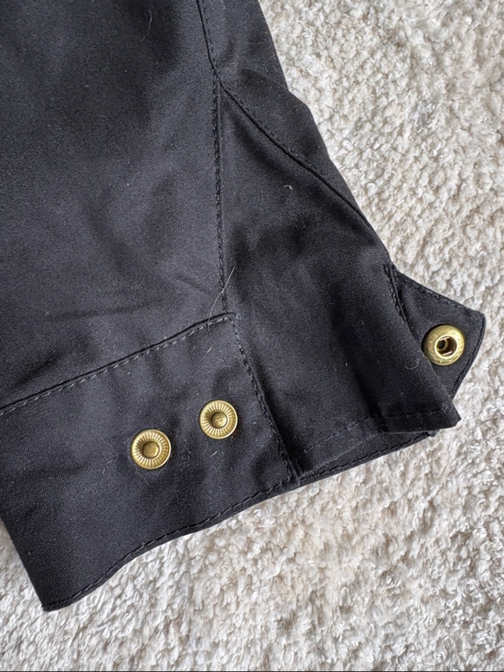 Mens Barbour International Wax Jacket - black, 42 - Picture 9 of 13